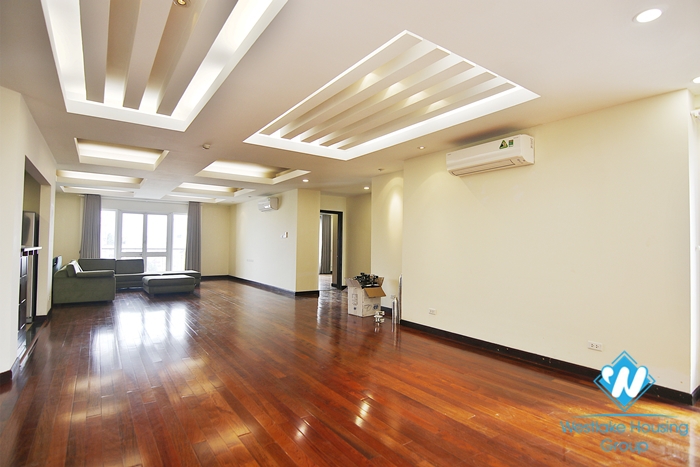Four-room ambassador-sized apartment for rent in a quiet alley in the heart of Hoan Kiem district
